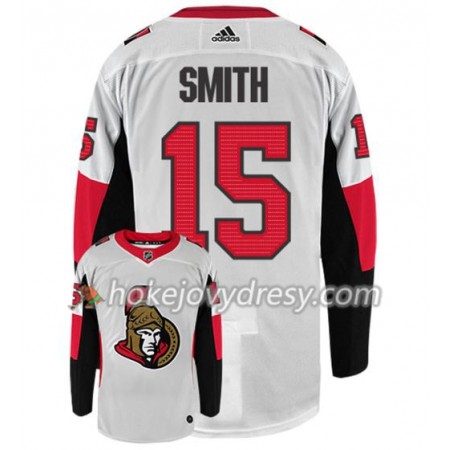 Pánské Hokejový Dres Ottawa Senators ZACK SMITH 15 Adidas Bílá Authentic